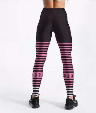 Rings Black Yoga Workout Leggings trendy