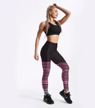Rings Black Yoga Workout Leggings trendy