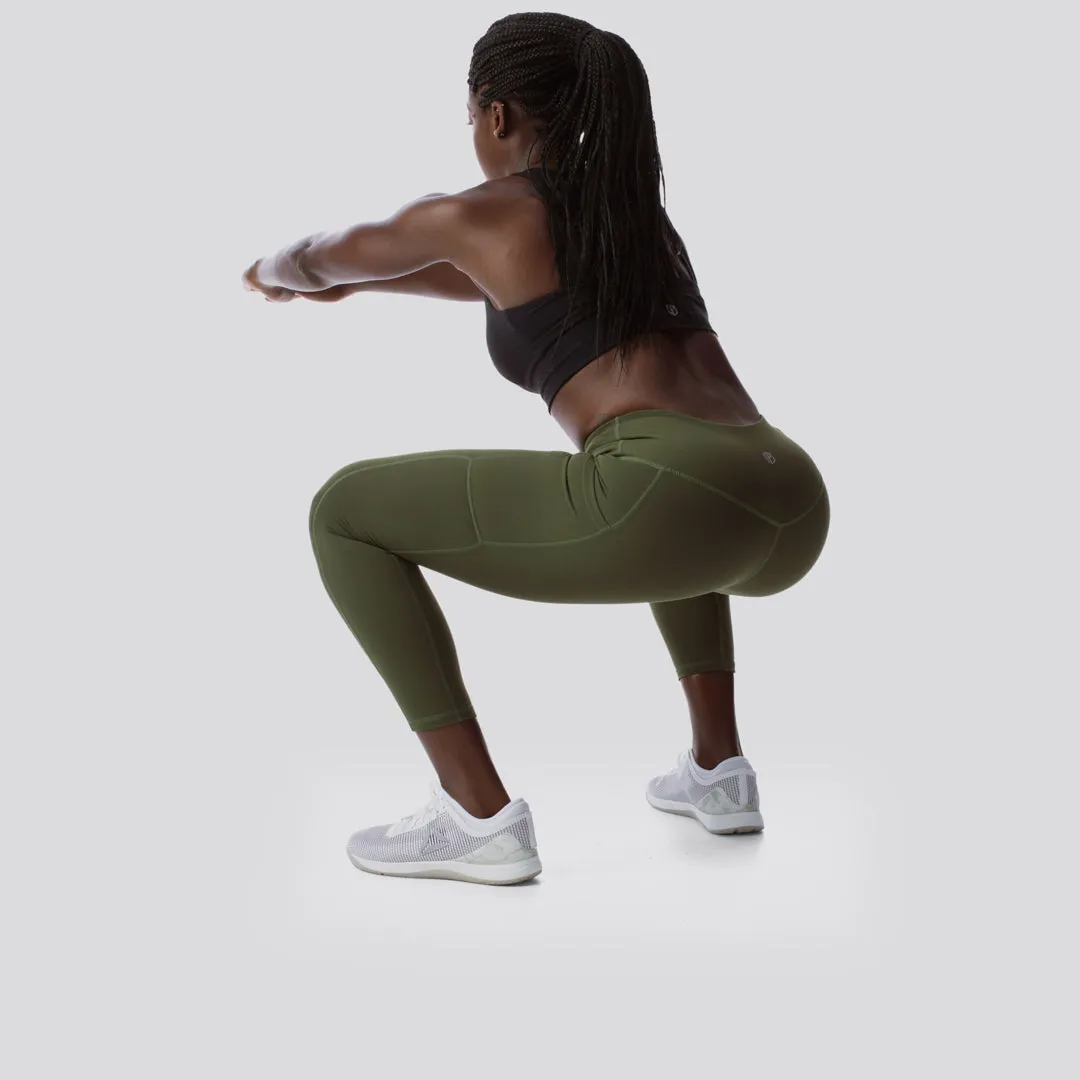 Rise & Grind Capri (Tactical Green)