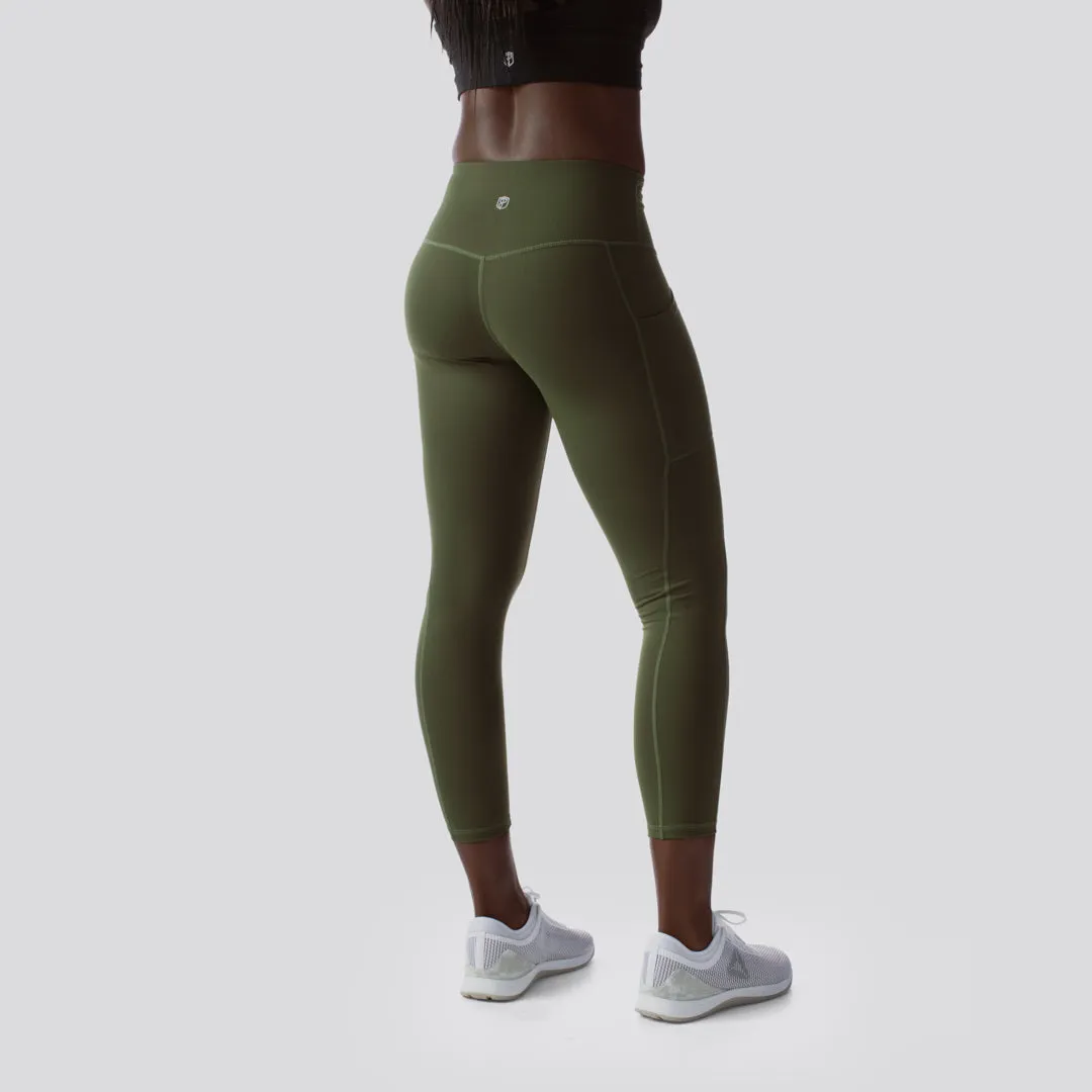 Rise & Grind Capri (Tactical Green)