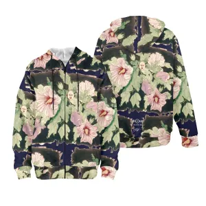 Rose Buddha Women's Fleece Full-Zip Hoodie