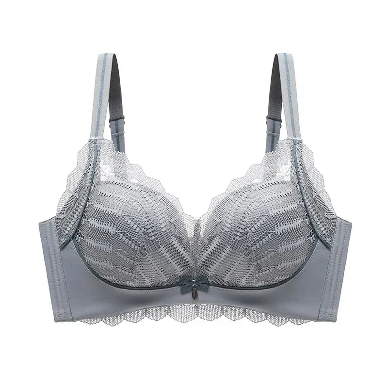 Roseheart Women's Sexy Wireless Bras with Lace Trim, Straps - Cup A to B  Plus Size