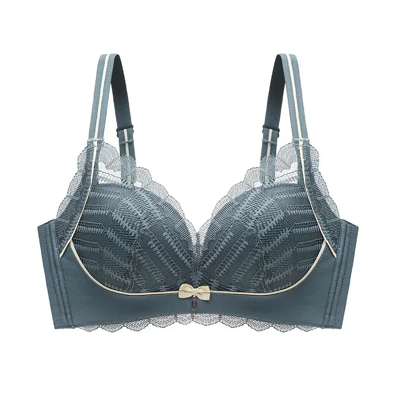 Roseheart Women's Sexy Wireless Bras with Lace Trim, Straps - Cup A to B  Plus Size