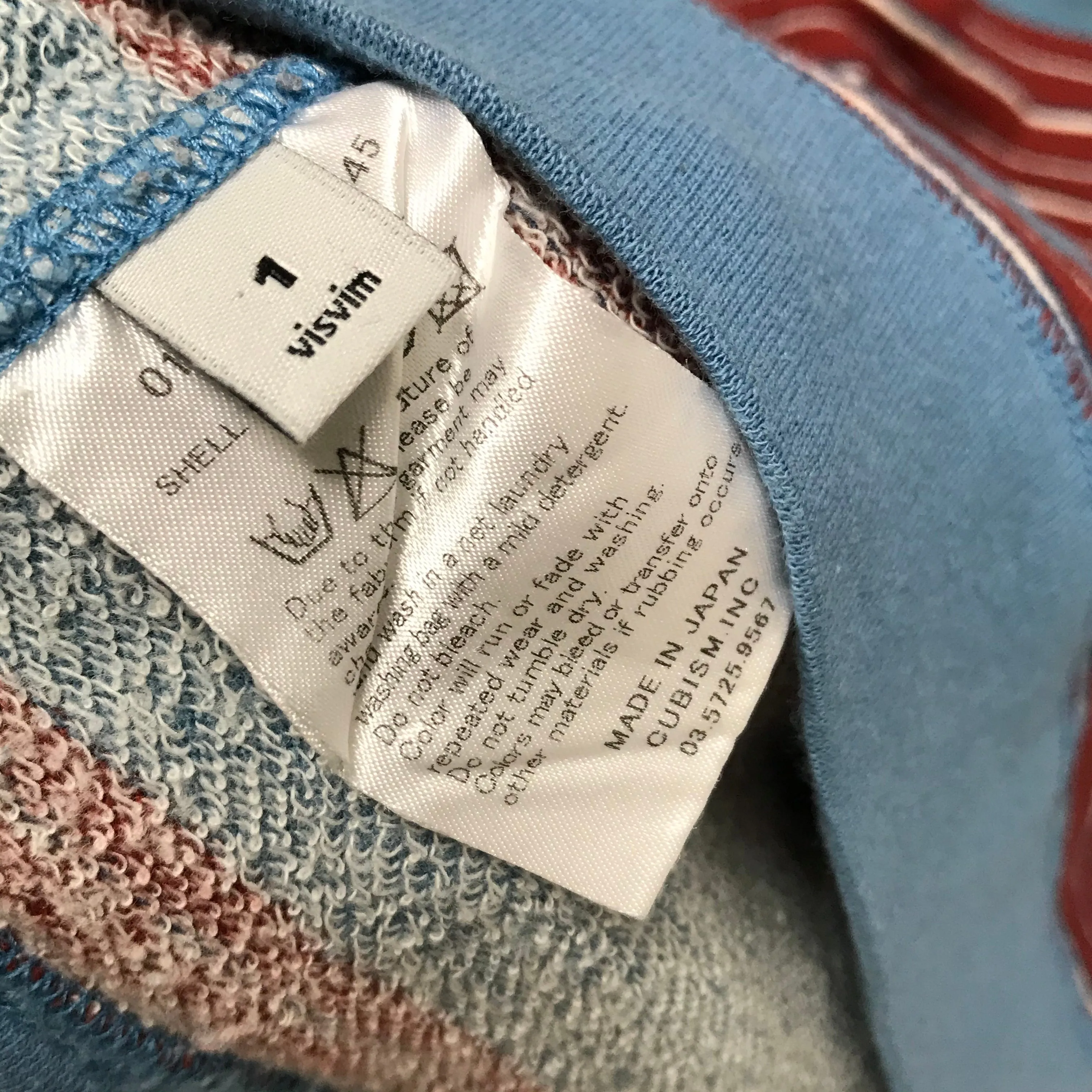 [S] DS! Visvim 11AW Antique Border Crew L/S Sweatshirt