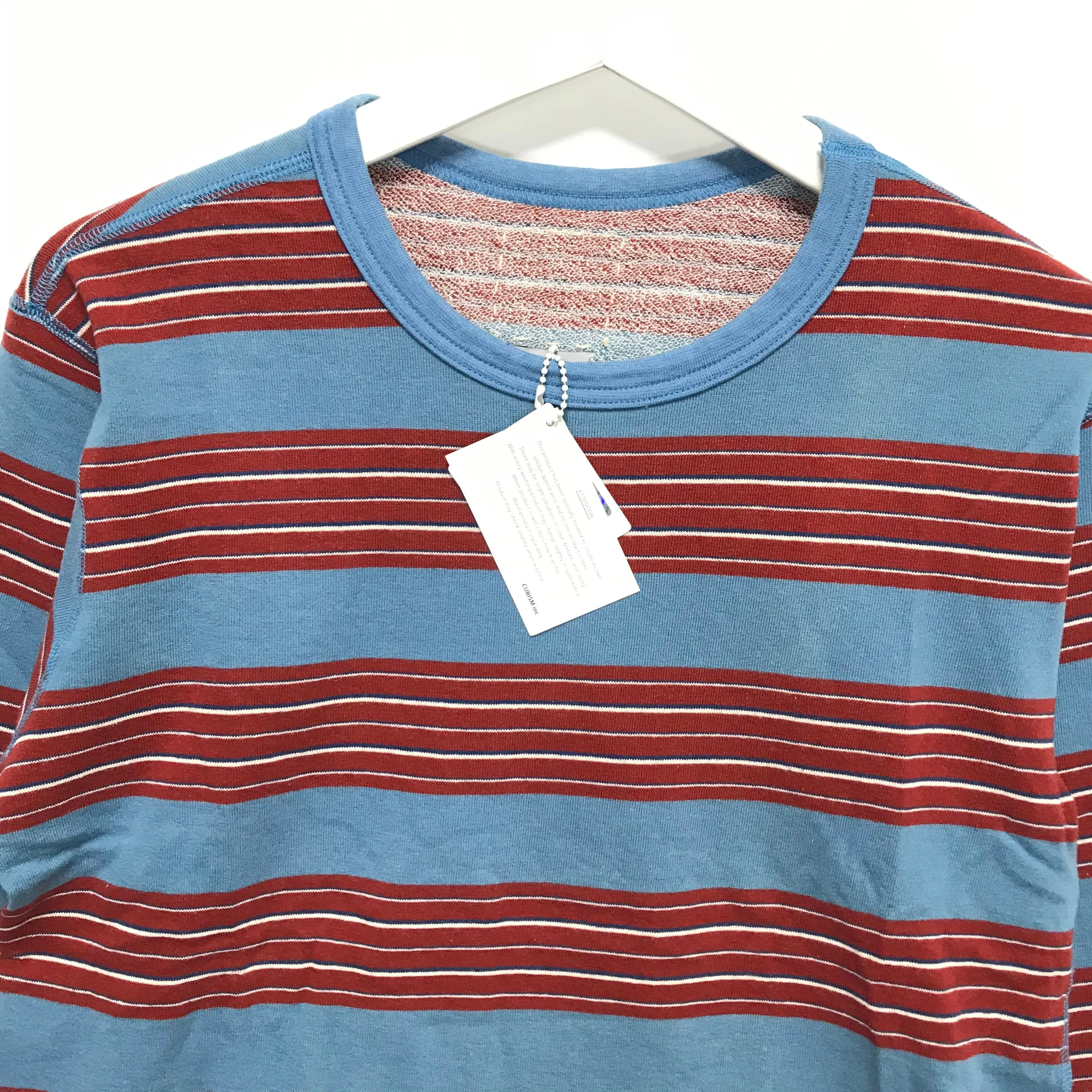 [S] DS! Visvim 11AW Antique Border Crew L/S Sweatshirt