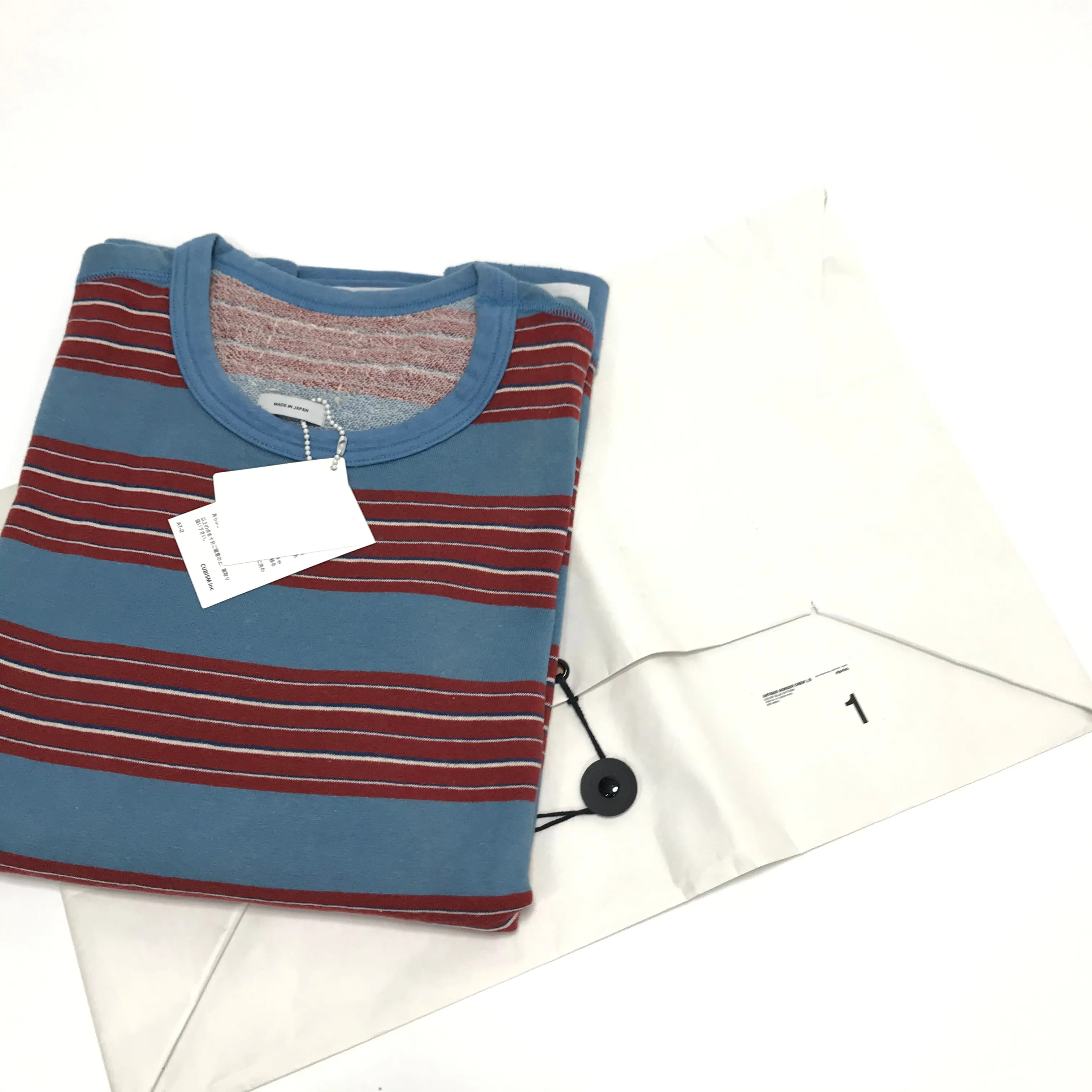 [S] DS! Visvim 11AW Antique Border Crew L/S Sweatshirt