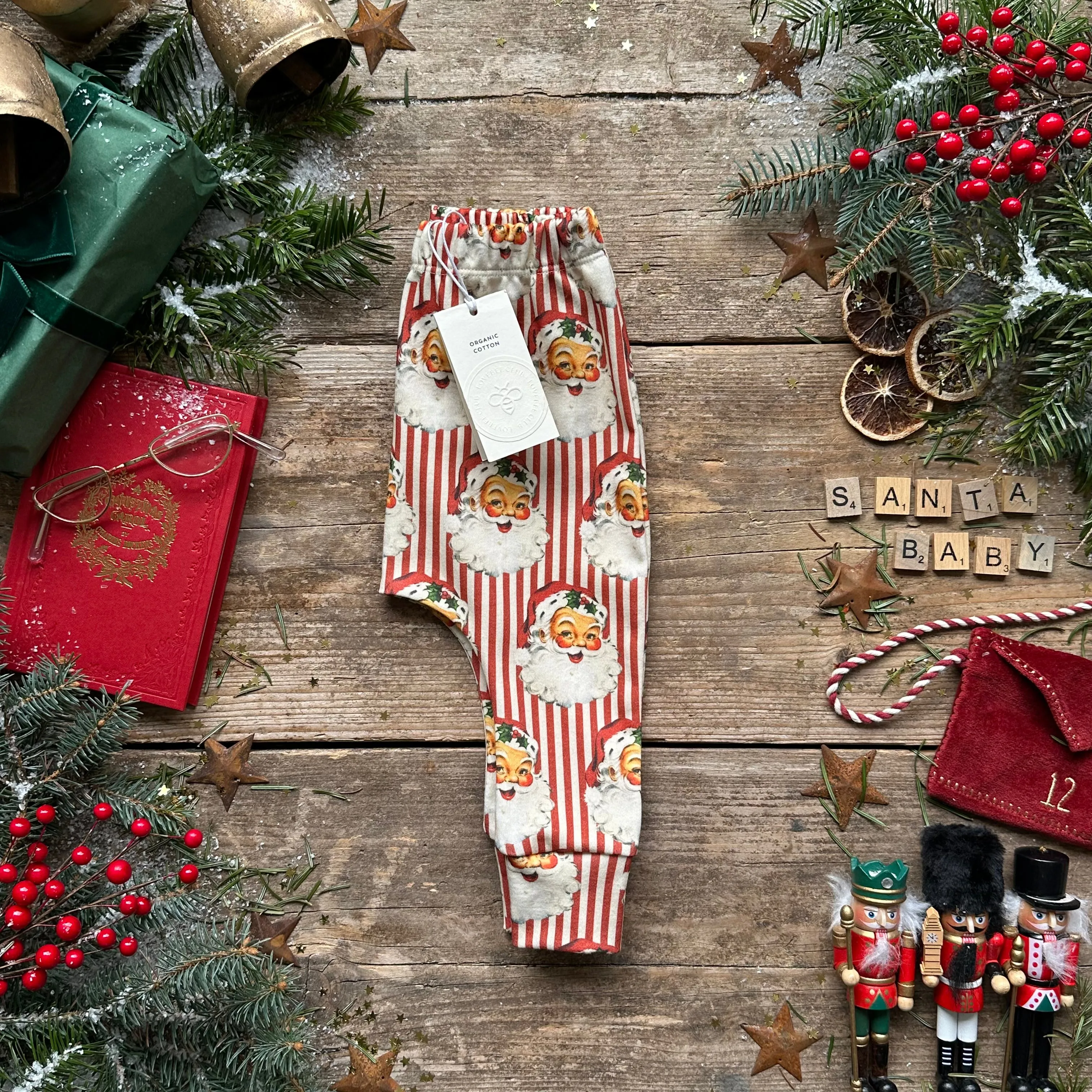 Santa Stripe Harem Leggings | Ready To Post