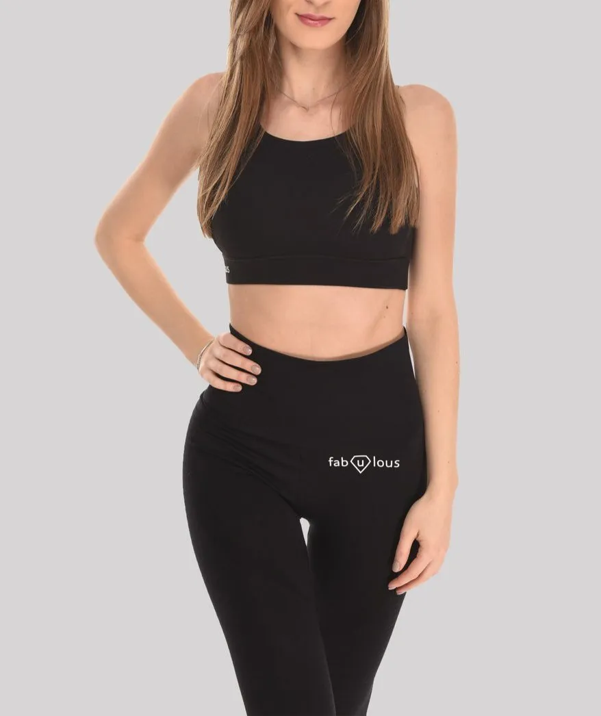 Sarafinna Leggings High Waist Coal Black