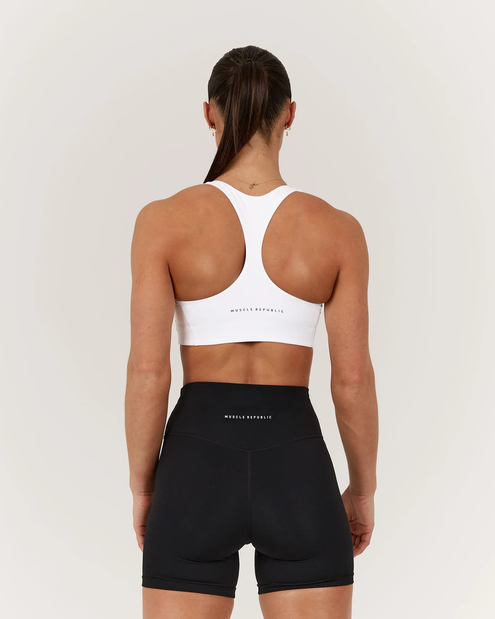 SCULPT RACER BRA - WHITE