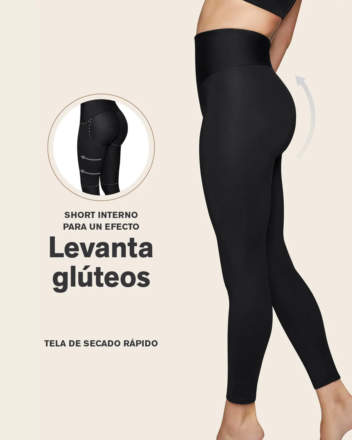 Sculpting Shaper Legging with Butt-Lifting Inner Short
