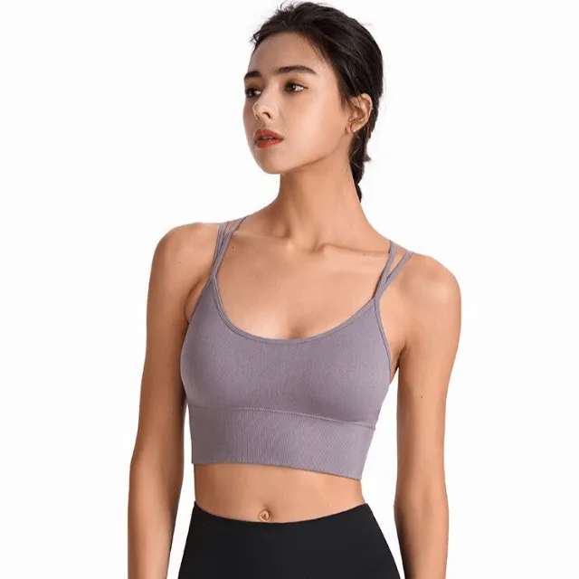 Seamless High Impact Cross Back Sport Bra
