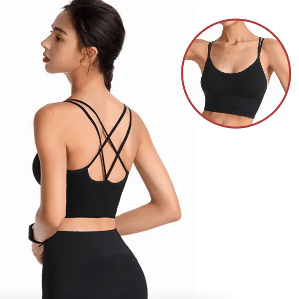 Seamless High Impact Cross Back Sport Bra