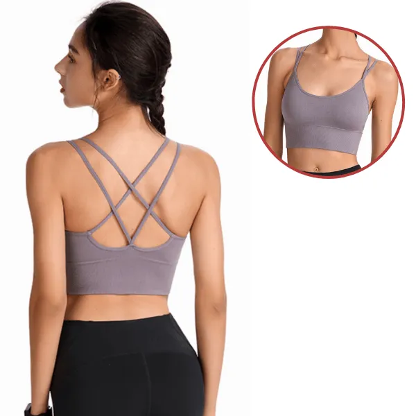 Seamless High Impact Cross Back Sport Bra