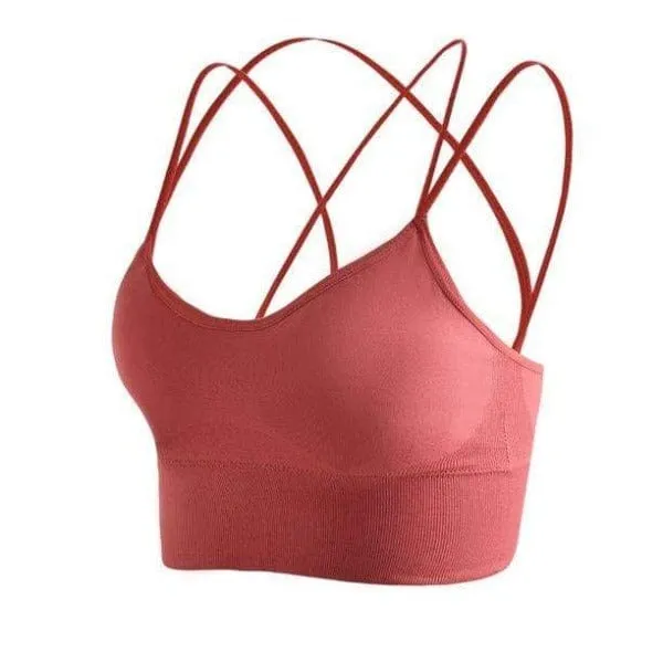 Seamless High Impact Cross Back Sport Bra