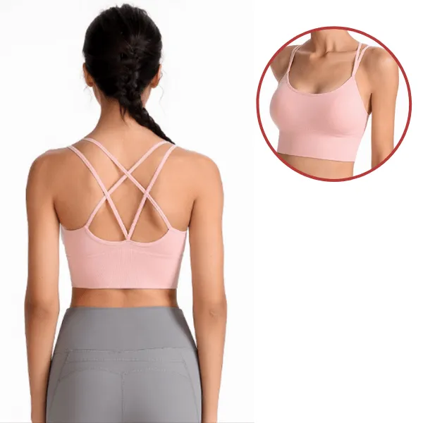 Seamless High Impact Cross Back Sport Bra