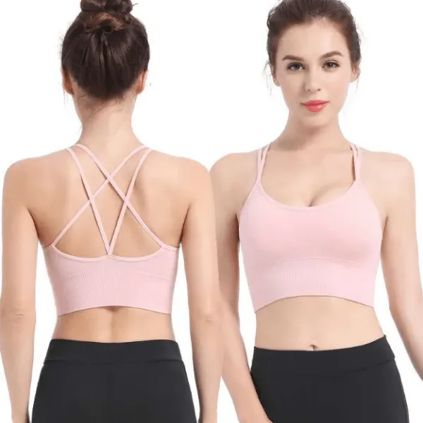 Seamless High Impact Cross Back Sport Bra