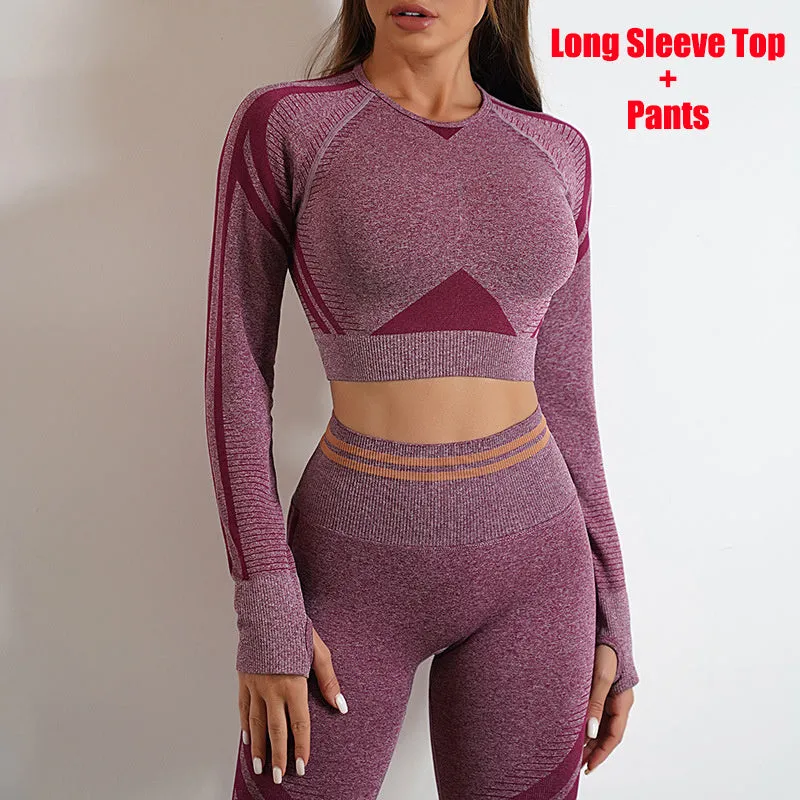 Seamless Yoga Pants & Tops Set