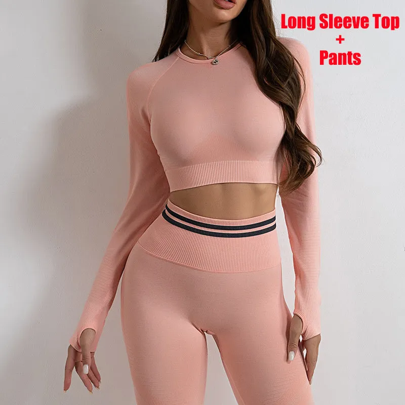 Seamless Yoga Pants & Tops Set
