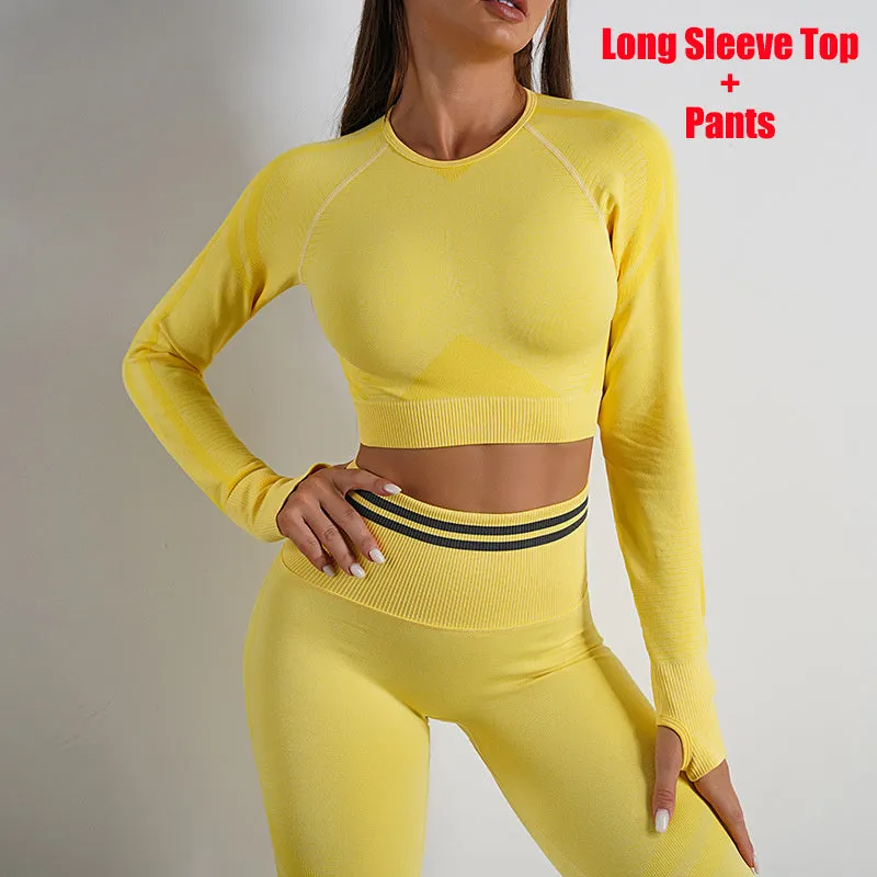 Seamless Yoga Pants & Tops Set