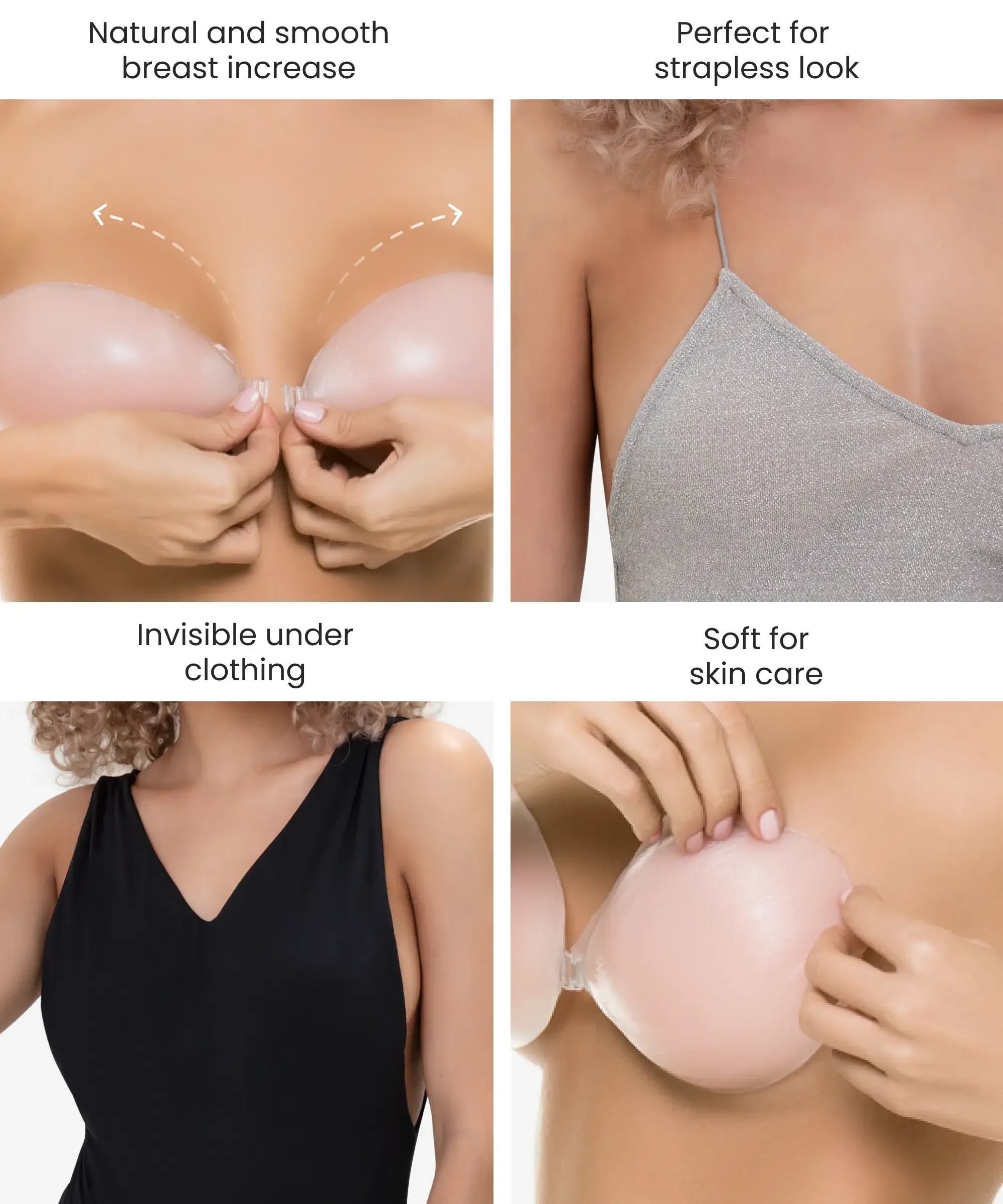 Self-adhesive silicone bra - Style 3009