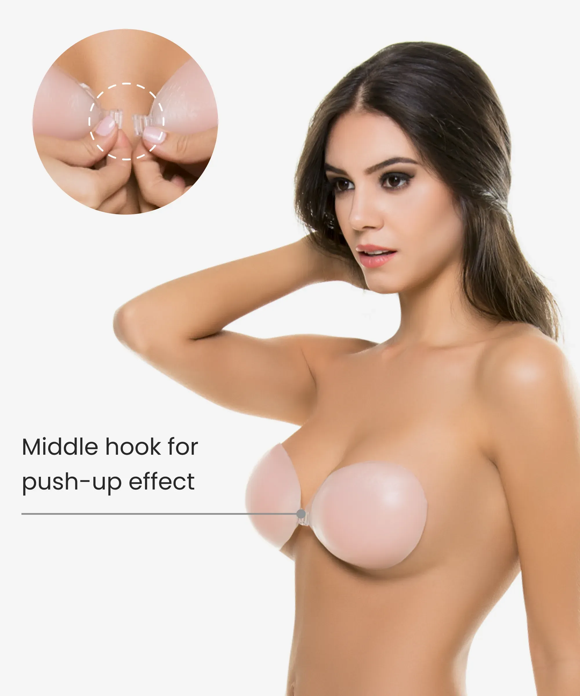 Self-adhesive silicone bra - Style 3009