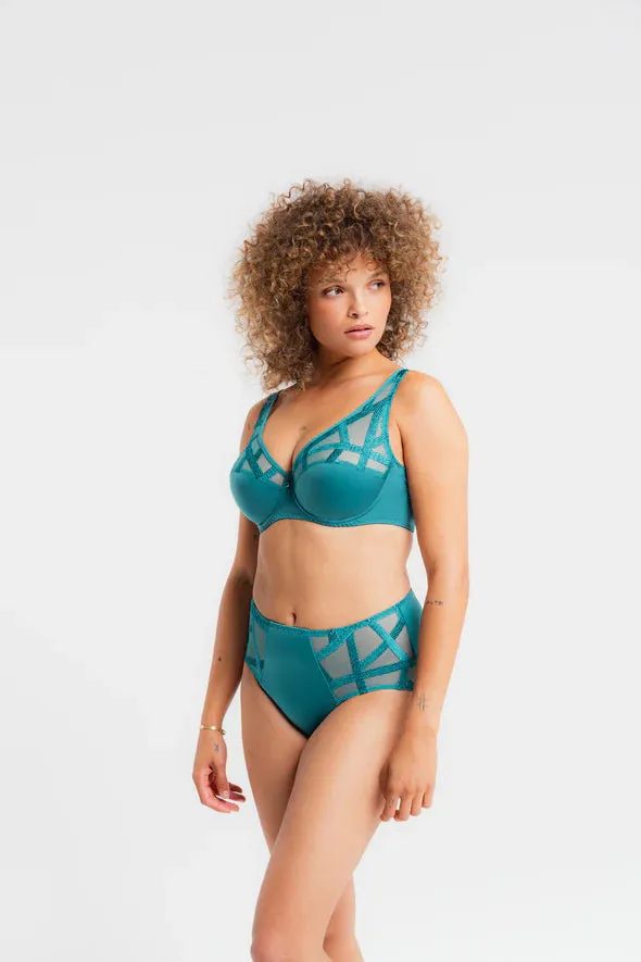 Serie Full Cup Bra In Lagon - Louisa Bracq