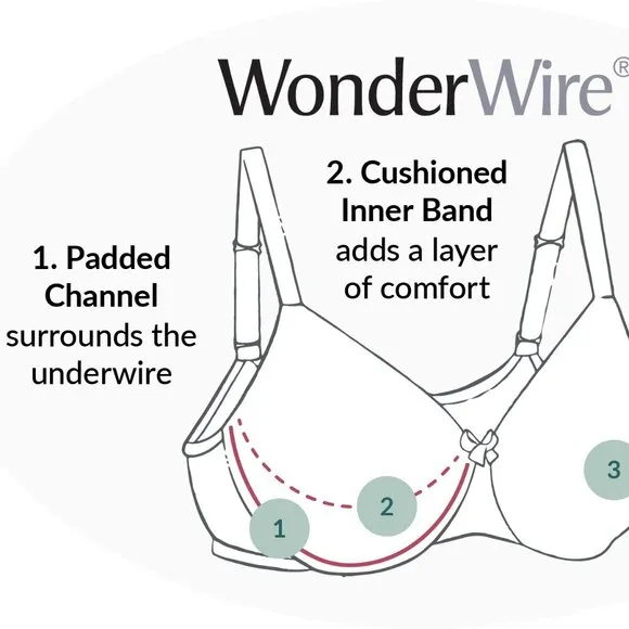 Set of 3! 32C Glamorise ELEGANCE Bra (UNDERWIRED) Embroidered SUPPORT TAUPE NEW