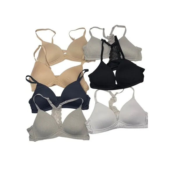Set Of 7 Maidenform 34A Womens Seamless Bras In Neutral Colors