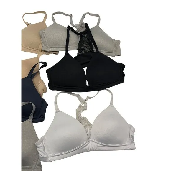 Set Of 7 Maidenform 34A Womens Seamless Bras In Neutral Colors