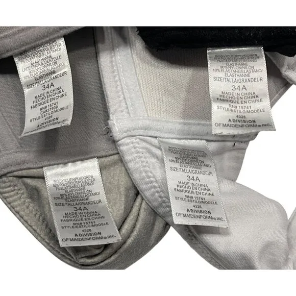 Set Of 7 Maidenform 34A Womens Seamless Bras In Neutral Colors