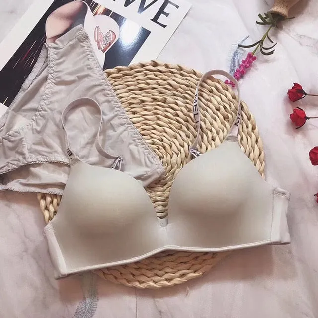 Sexy Lingerie Adjustable Push Up Comfort Wireless Bras