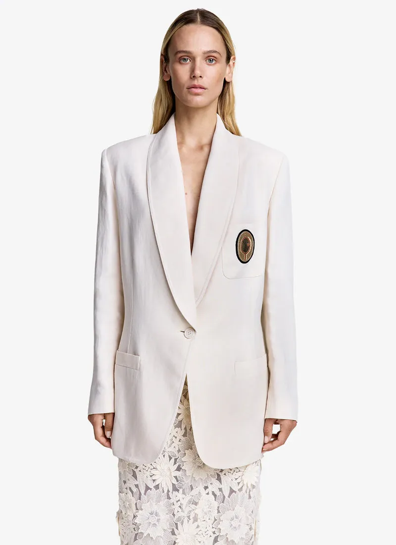 Shawl Collar Oversized Blazer