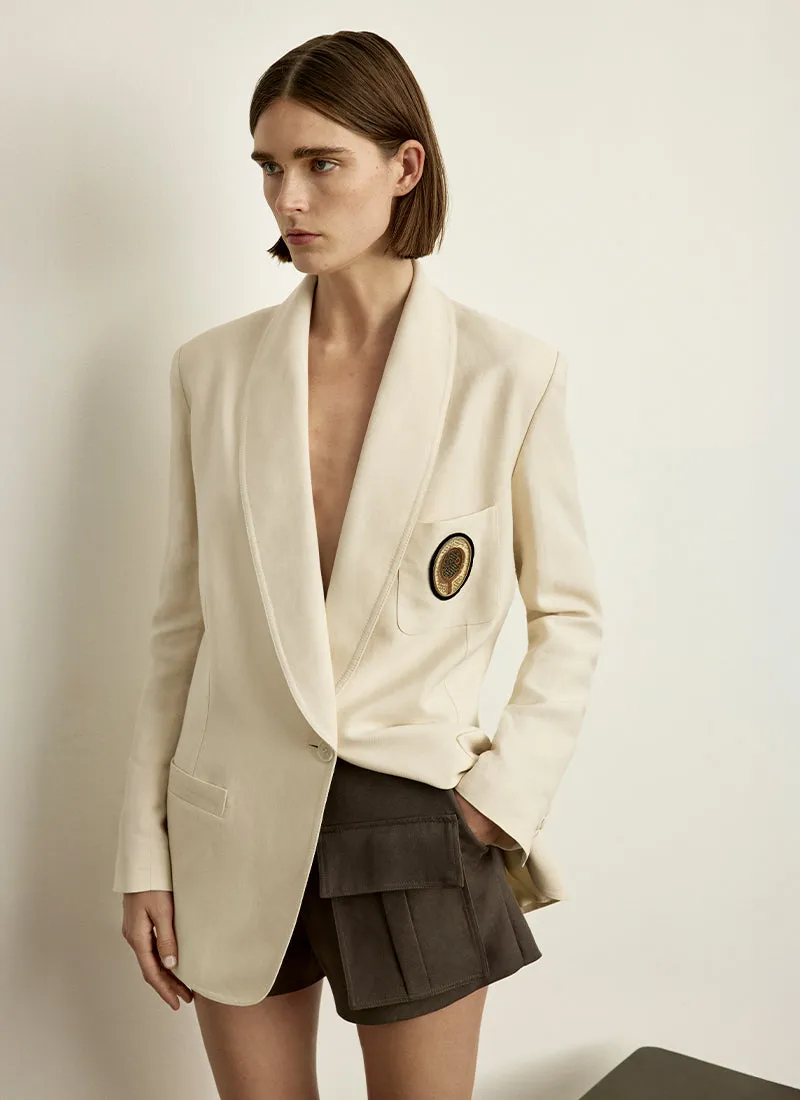 Shawl Collar Oversized Blazer