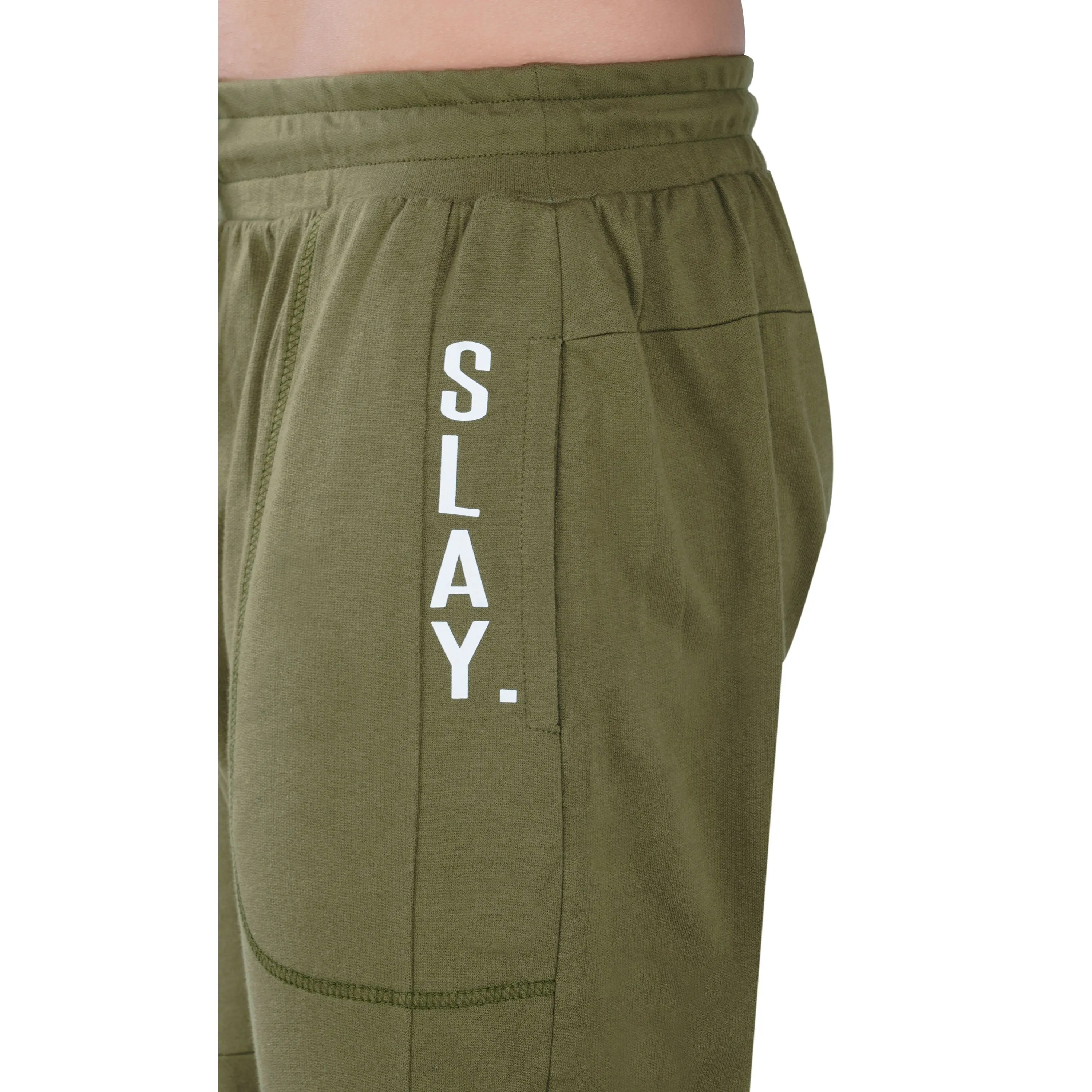 SLAY. Men's Olive Green Joggers