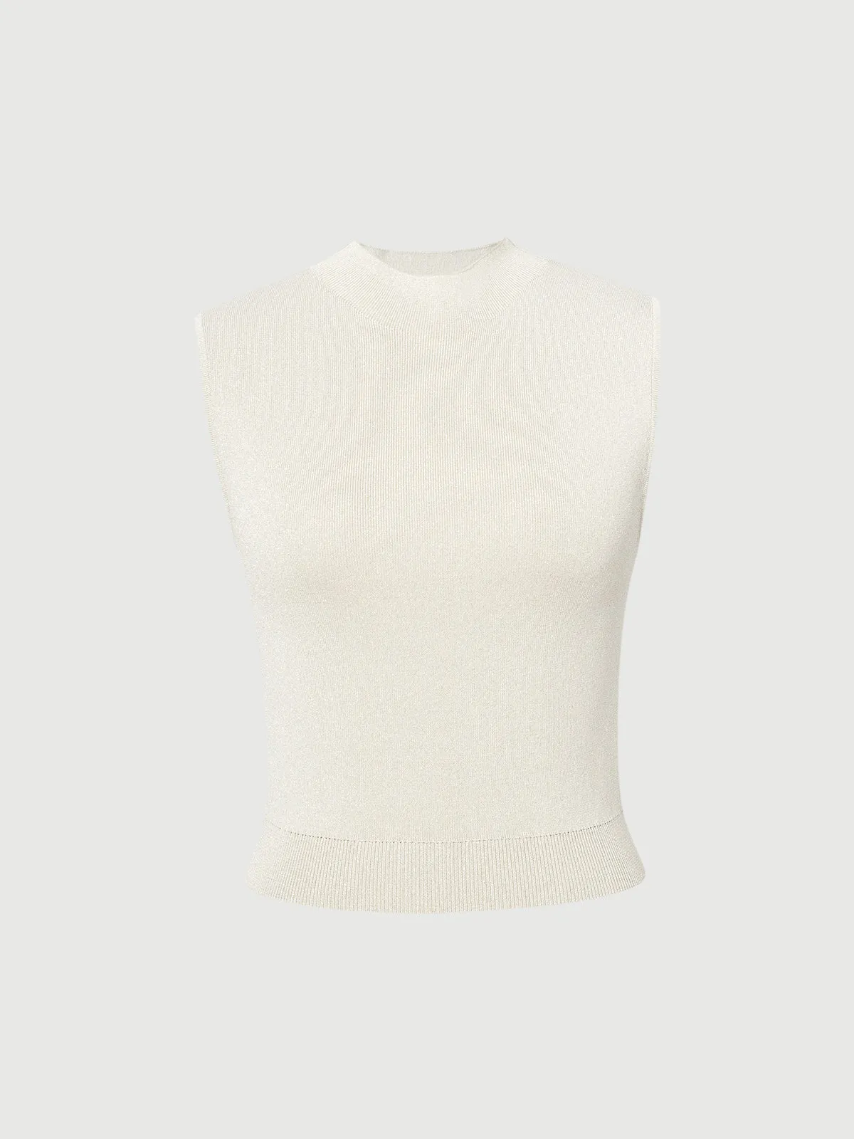 Sleeveless Slim Knit Top