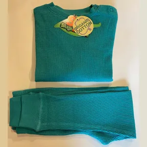 Slugs & Snails Jungle Green Kids Waffle Cotton Set