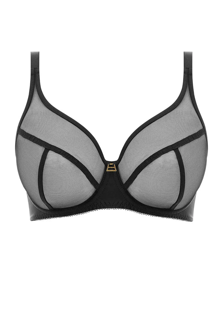 Snapshot Mesh High Apex Bra In Black - Freya