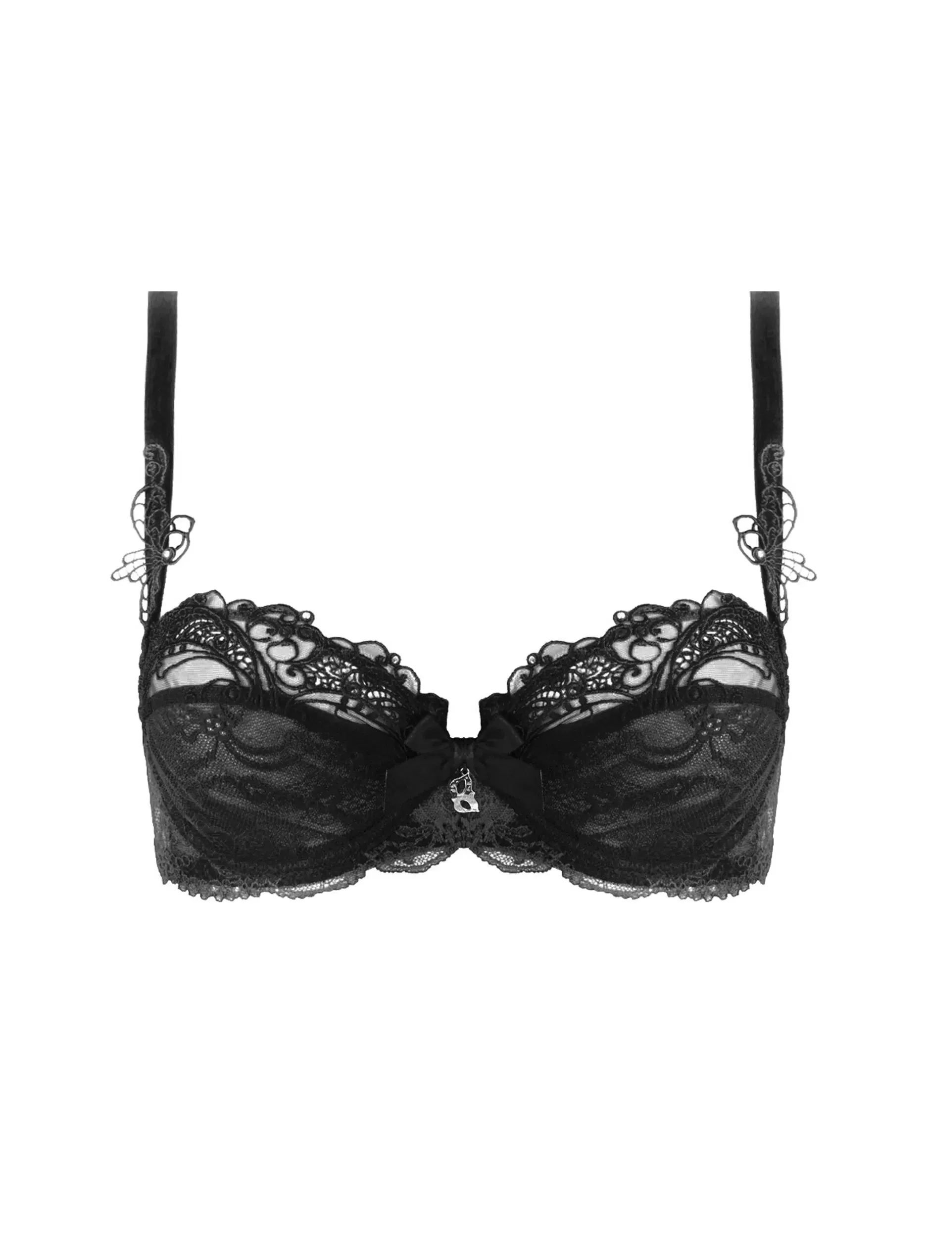Soir De Venise Demi Cup Bra In Black - Lise Charmel