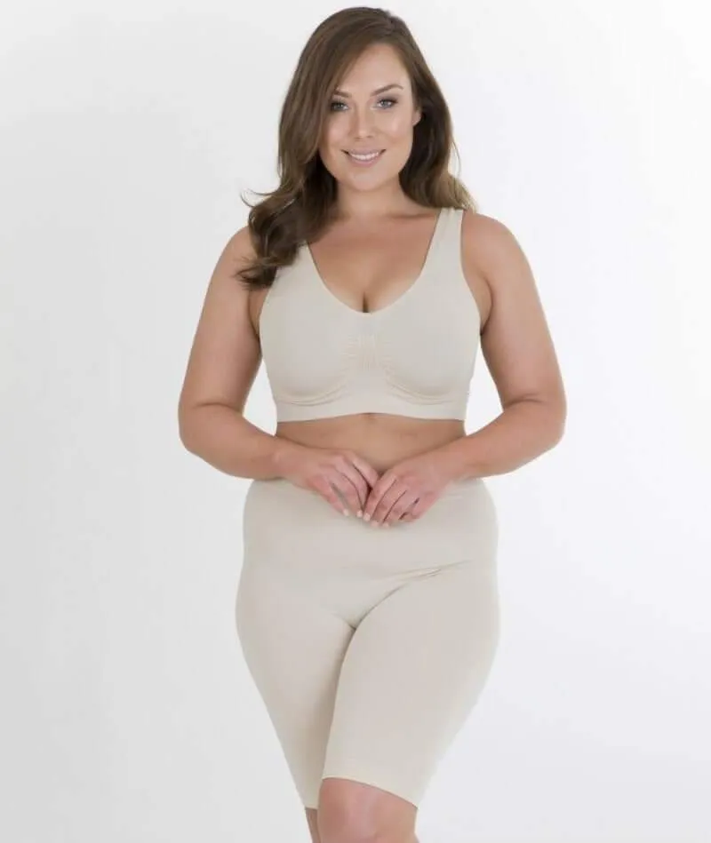 Sonsee High Back Comfort Wire-Free Bra - Nude