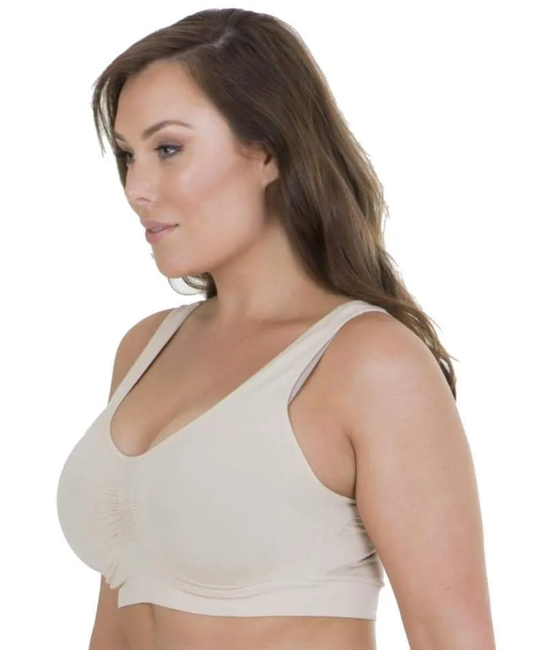 Sonsee High Back Comfort Wire-Free Bra - Nude