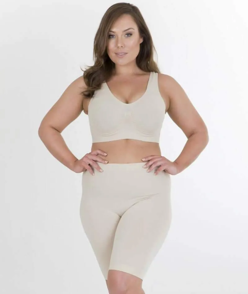 Sonsee High Back Comfort Wire-Free Bra - Nude