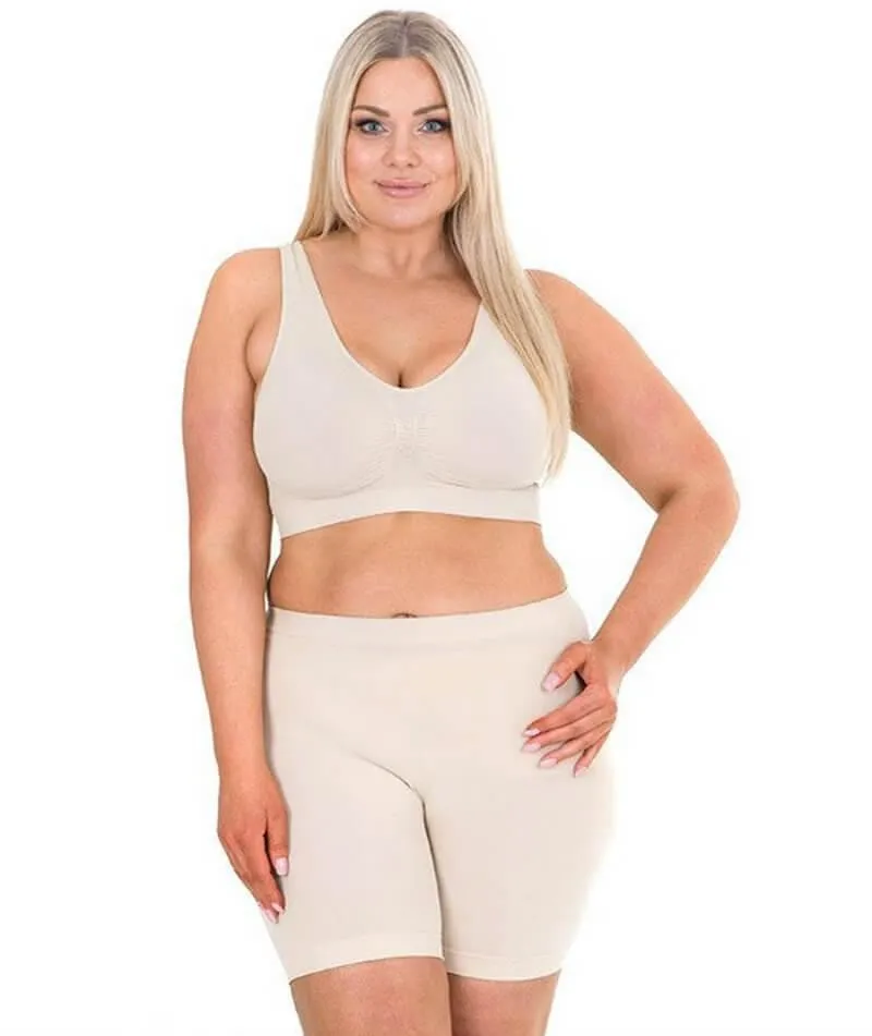 Sonsee High Back Comfort Wire-Free Bra - Nude