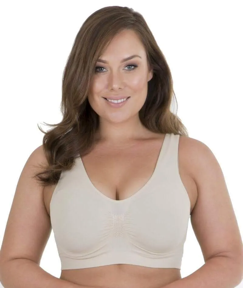 Sonsee High Back Comfort Wire-Free Bra - Nude