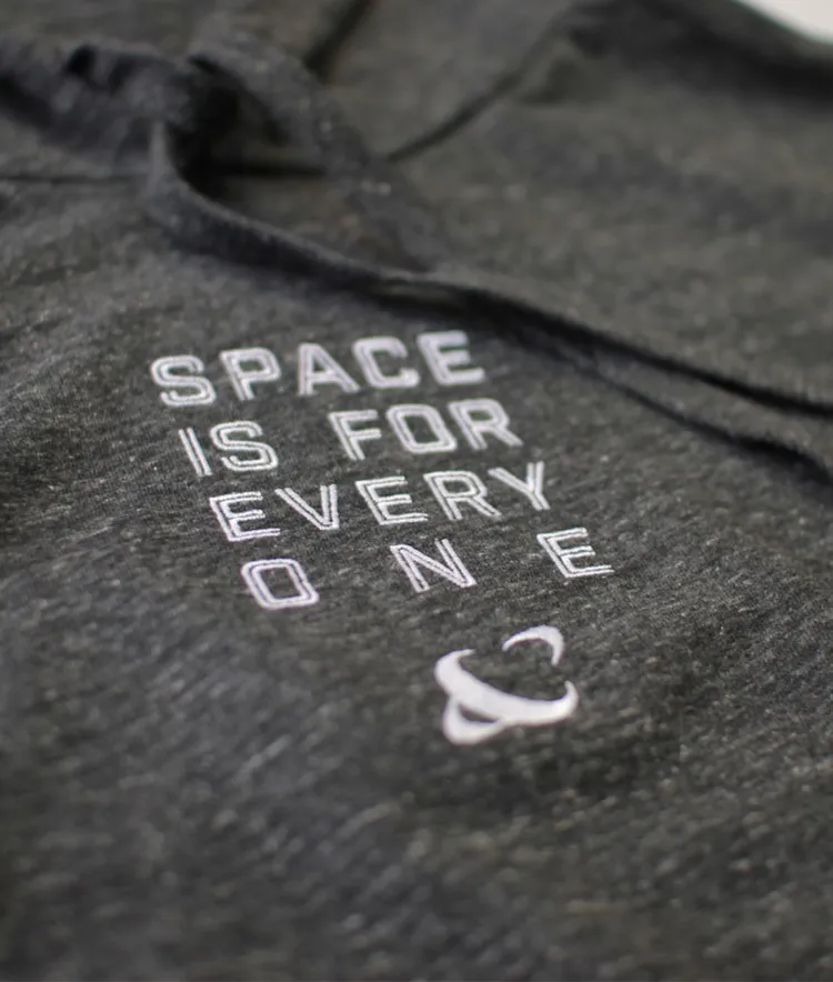 Space Is For Everyone | Embroidered Hoodie