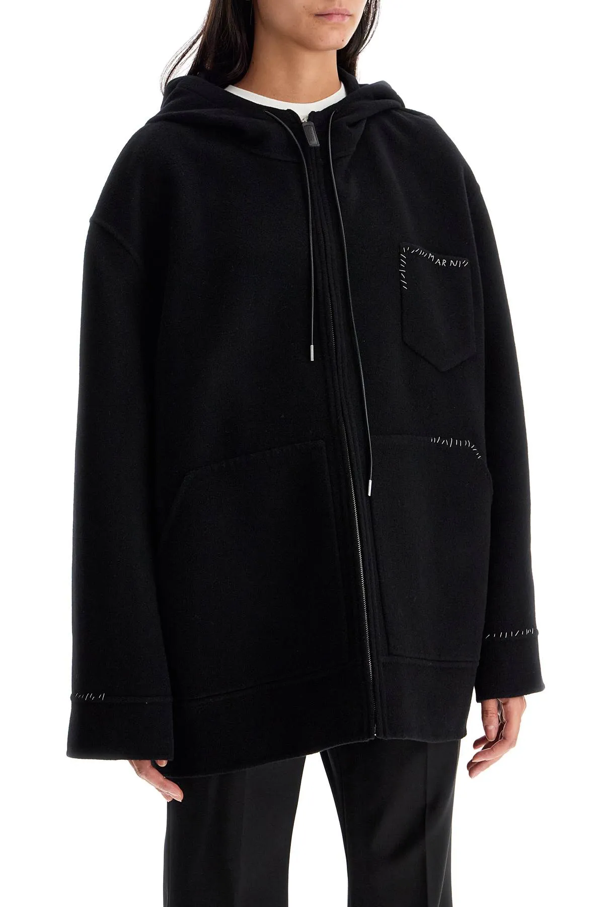 sporty wool and cashmere jacket