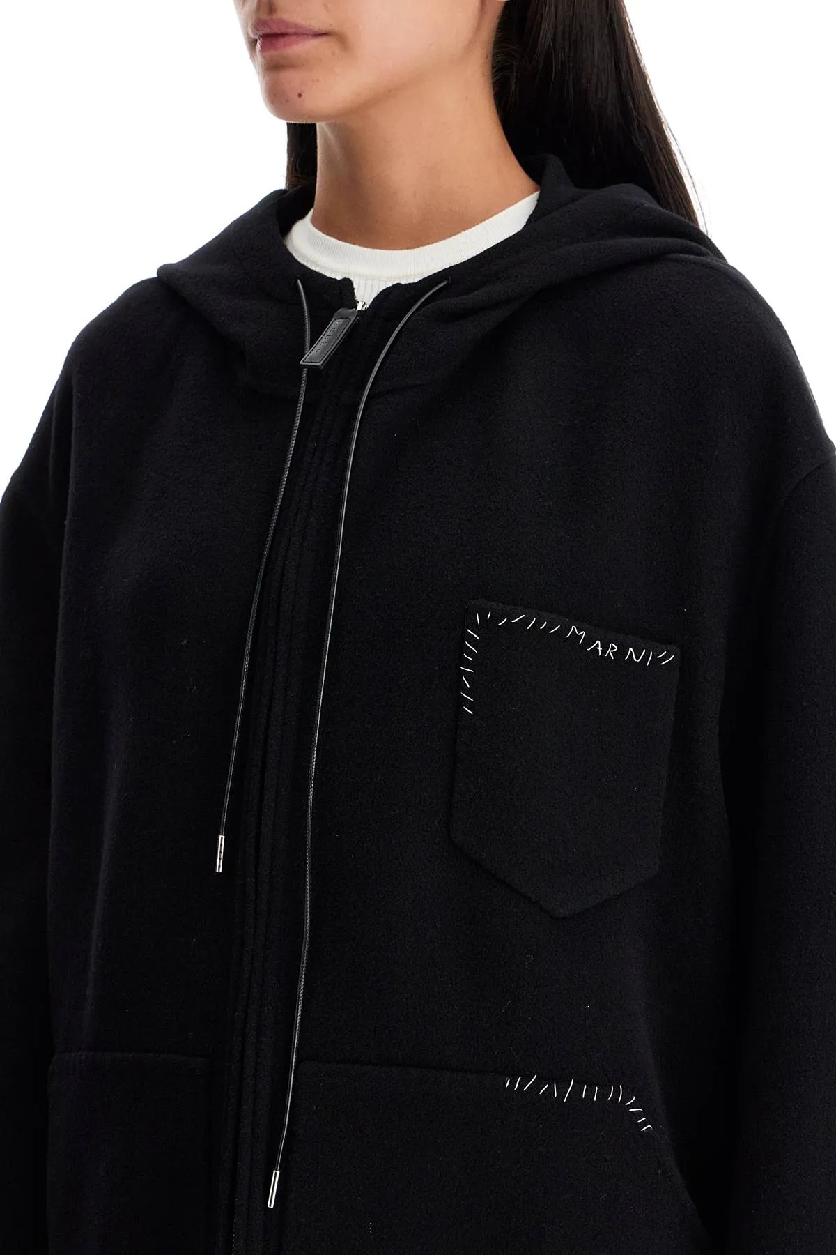 sporty wool and cashmere jacket