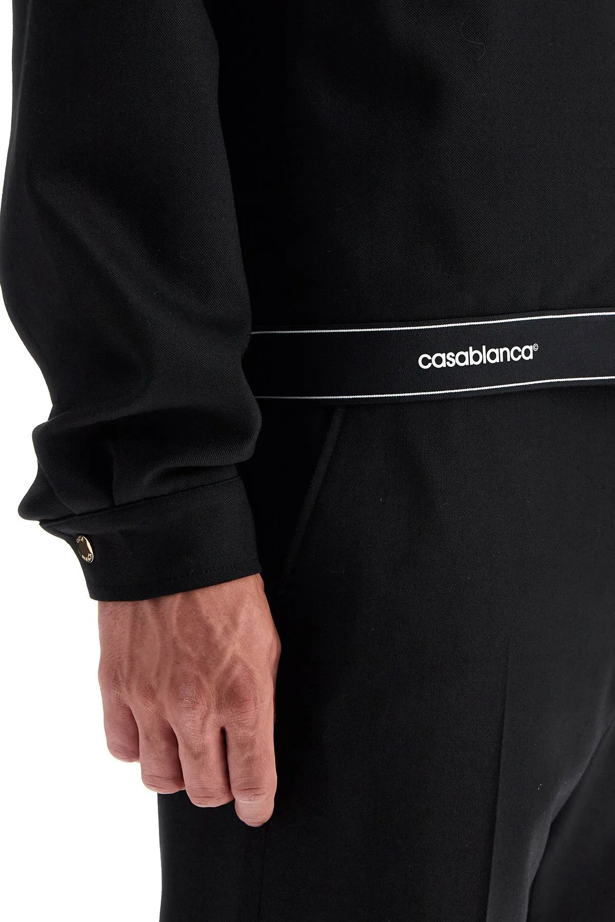 stretch twill blouson