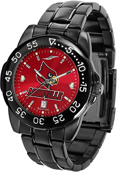 SunTime Louisville Cardinals Fantomsport Anochrome Men's Team Logo Watch