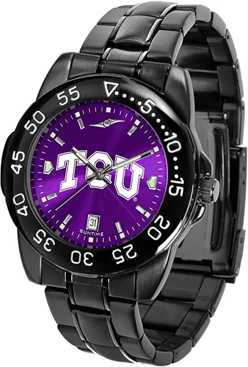 SunTime Texas Christian Horned Frogs Fantom Sport AnoChrome Men's Team Logo Watch
