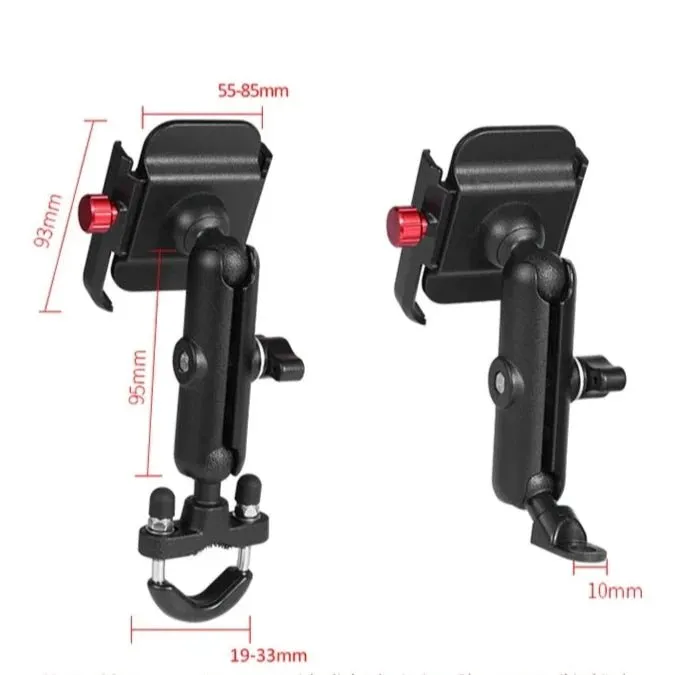Support téléphone moto Universel | MX12 Fixation Rétroviseur